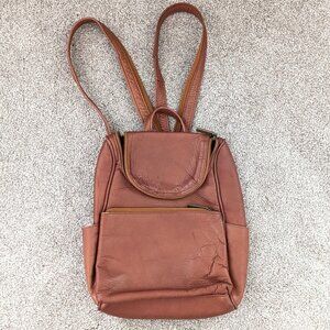 Wilson leather Backpack, brown